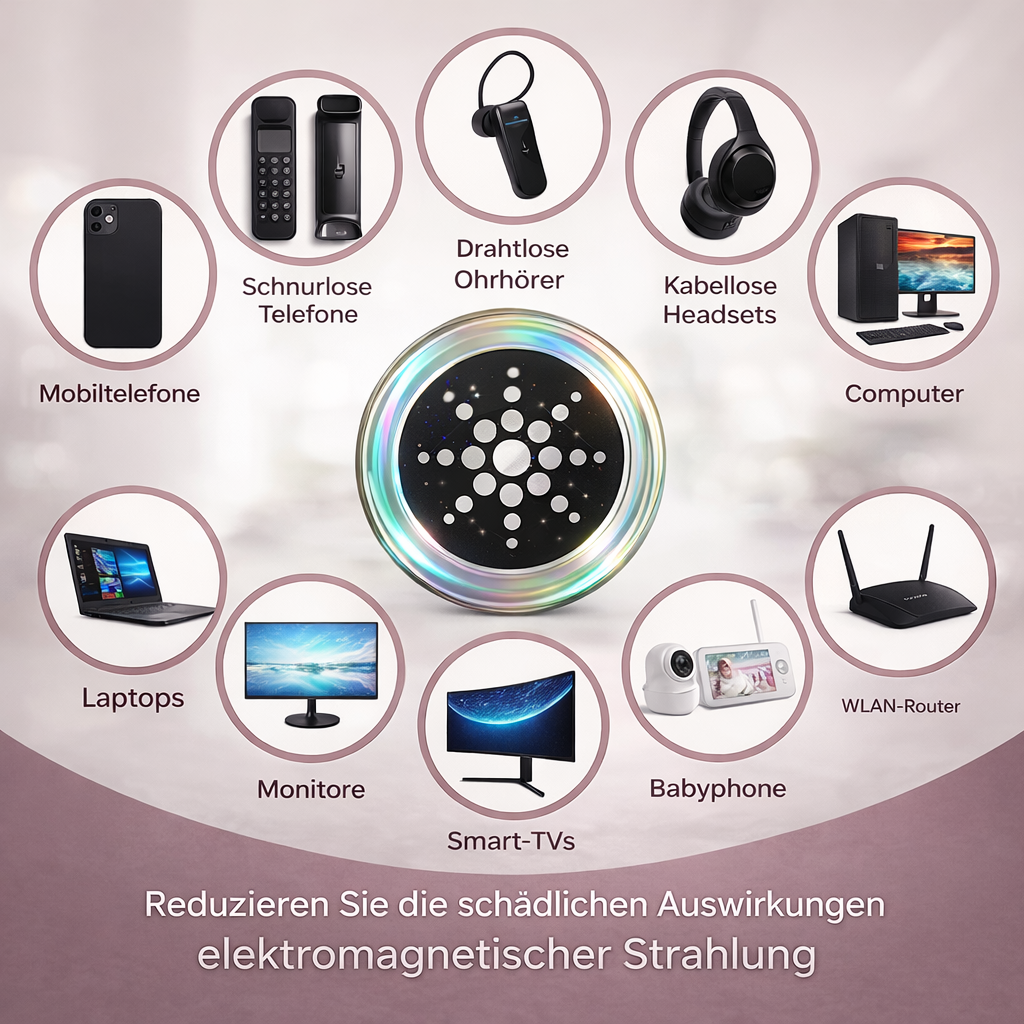 Quantum Shield – Minimalistisches Geräte-Sticker