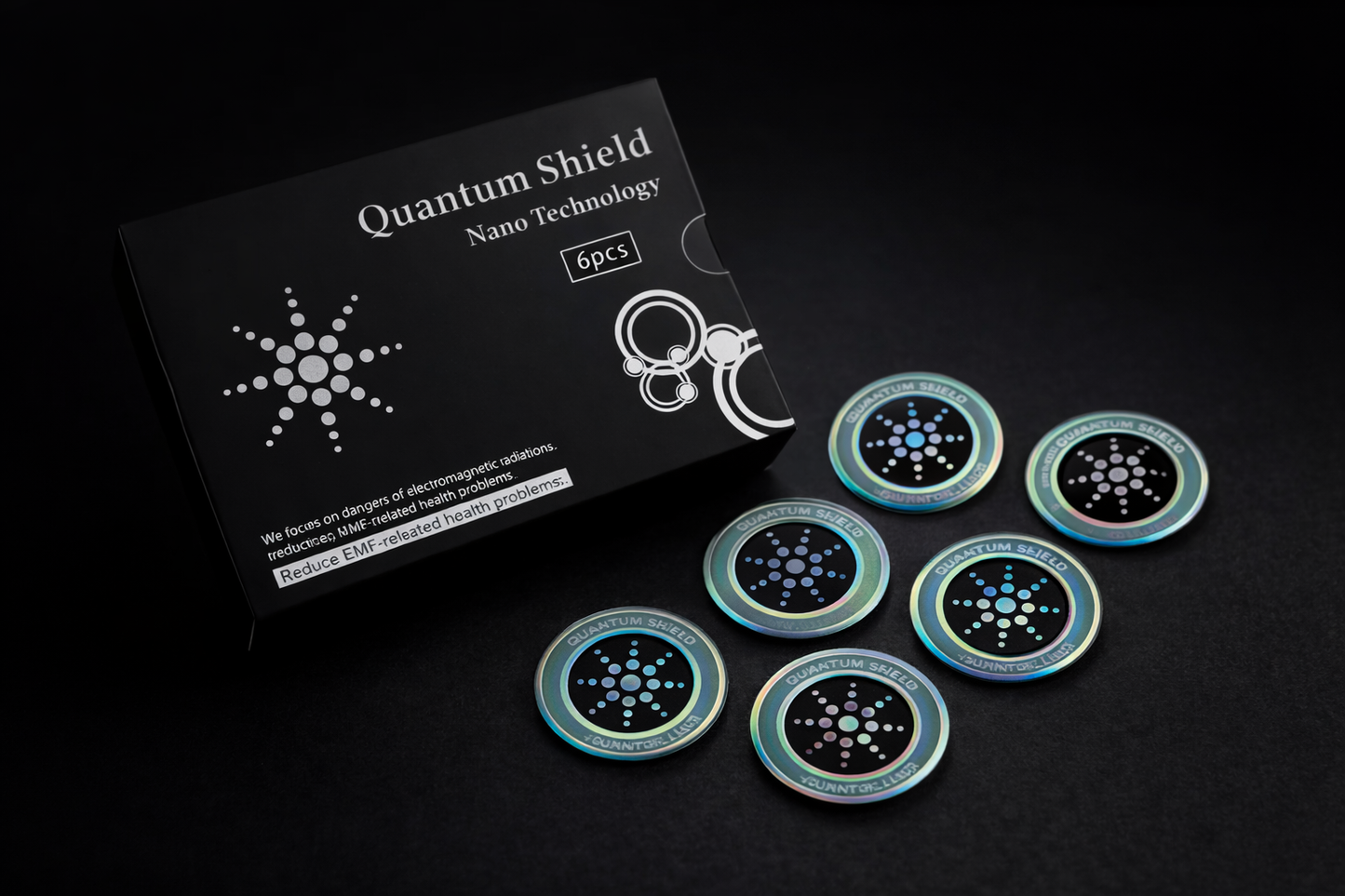Quantum Shield – Minimalistisches Geräte-Sticker